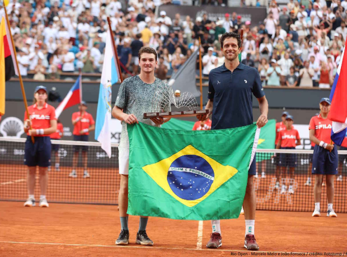 Rio Open - Marcelo Melo e João Fonseca / crédito: Fotojump / Rio Open